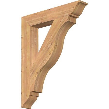 Ekena Millwork Funston Traditional Smooth Bracket, Western Red Cedar, 5 1/2"W x 34"D x 42"H BKT06X34X42FST01SWR
